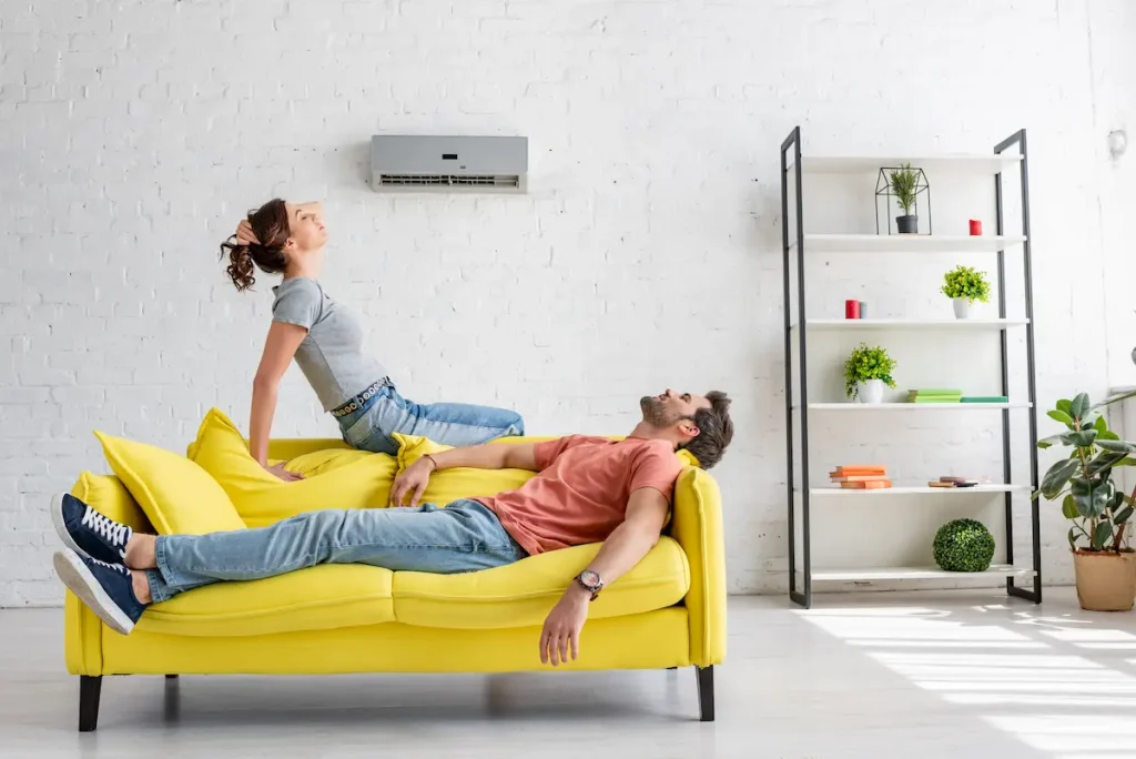 couple enjoying cool house - mini split Lincoln Park